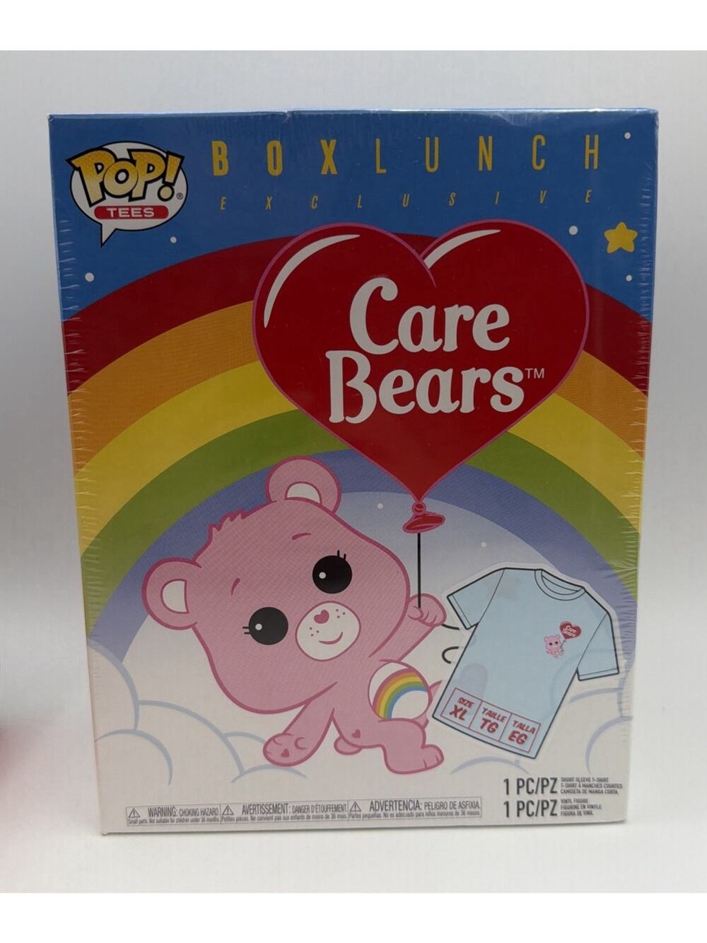 Funko Care Bears Box Lunch Exclusive T-Shirt XL & Vinyl Figure NIB Cheer New